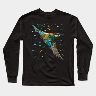 Tribal tropical sparrow Long Sleeve T-Shirt